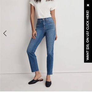 Madewell stovepipe women’s jeans
